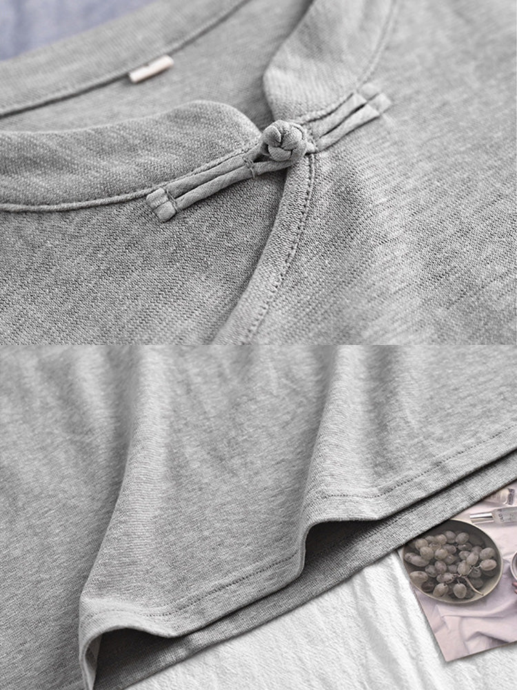 T-shirt ultra doux en coton et lin