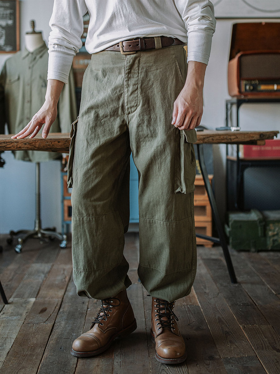 Reproduktion einer M-47 Fischgrät-Twillhose der französischen Armee