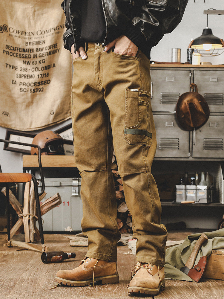 Pantaloni cargo da uomo di ispirazione vintage
