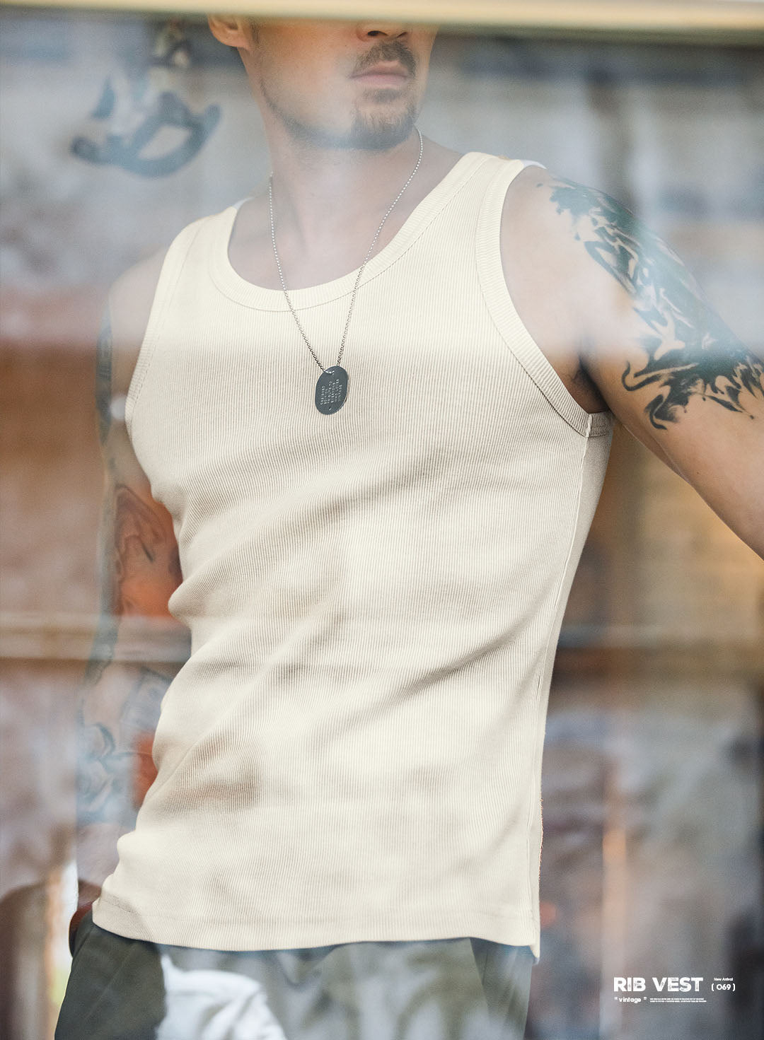 Men's Slim Fit Ribbed Tank Top