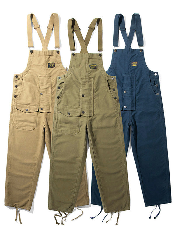 Damen-Latzhose aus Moleskin mit Kordelzug