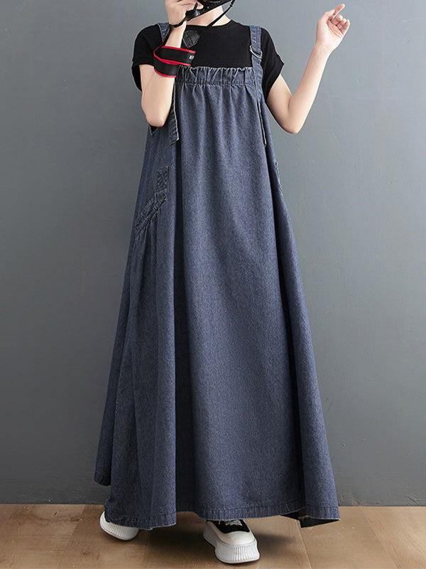 Damen-Jeanskleid mit lockerer Passform
