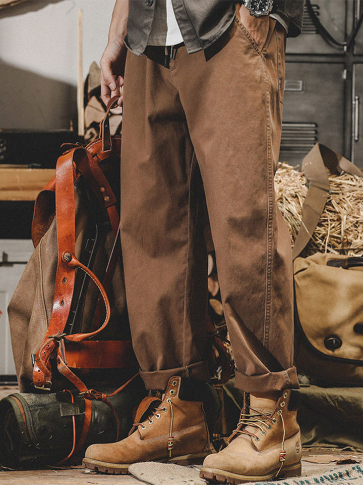 Herren Freizeithose aus 98% Baumwolle und 2% Elastan mit Kordelbund