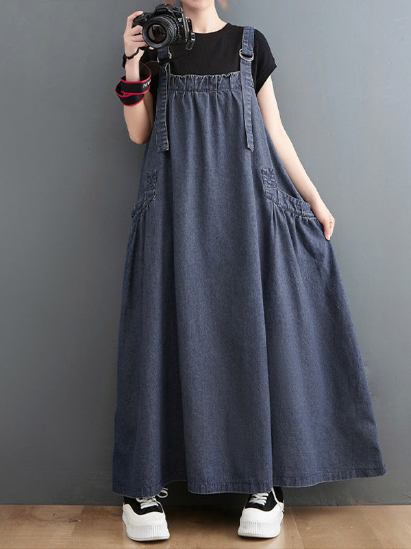 Damen-Jeanskleid mit lockerer Passform