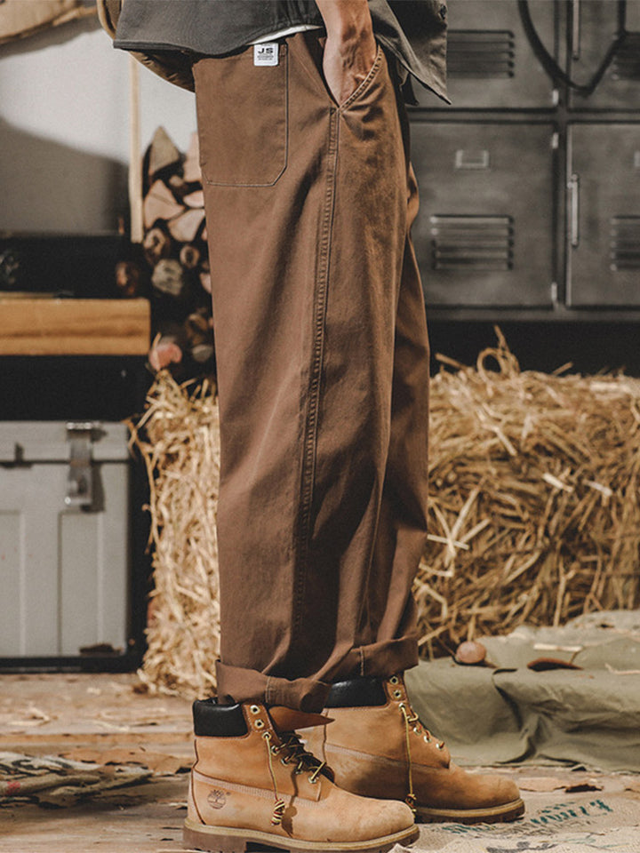 Herren Freizeithose aus 98% Baumwolle und 2% Elastan mit Kordelbund