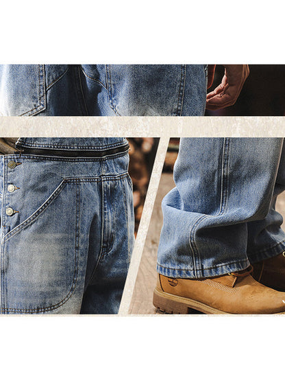 Men's Classic Workwear Denim Overalls