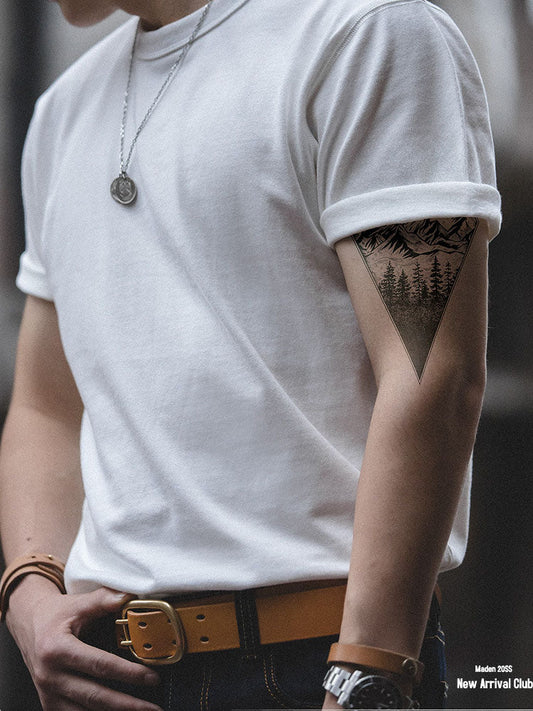 T-shirt girocollo slim fit classica da uomo