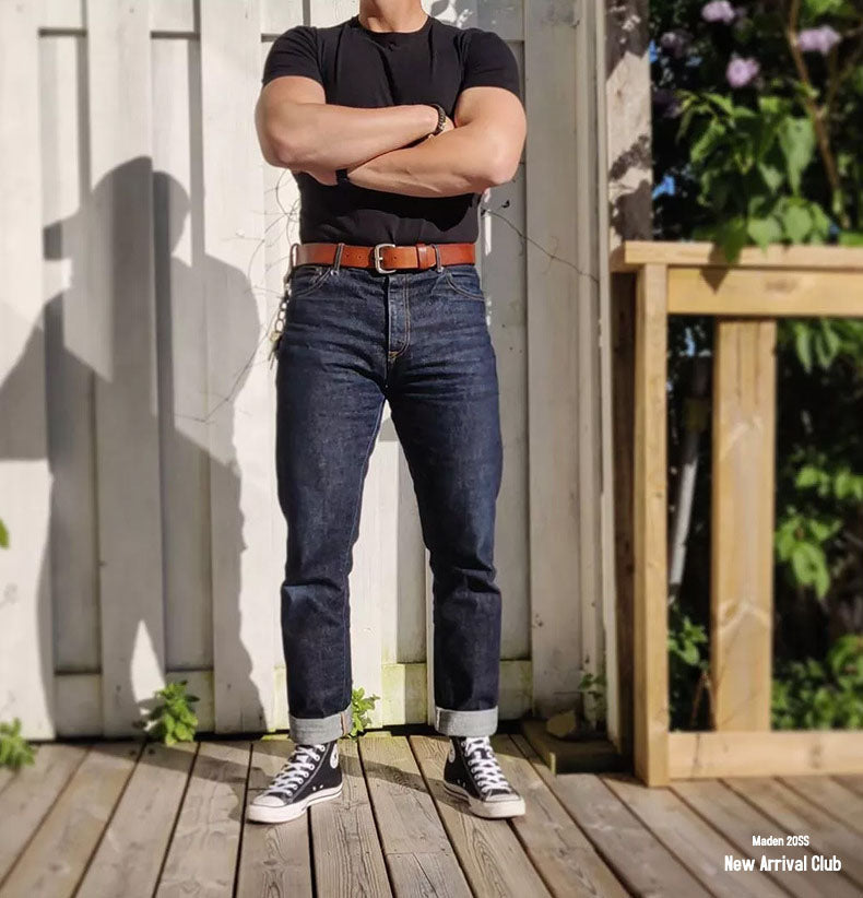 Camiseta Clásica de Cuello Redondo y Corte Slim para Hombre