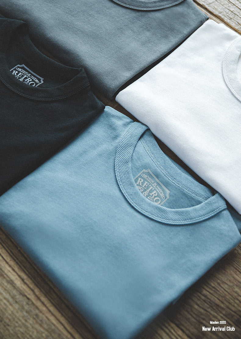 Camiseta Clásica de Cuello Redondo y Corte Slim para Hombre