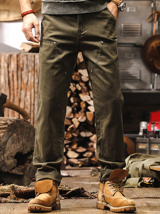 Pantalones Utilitarios de Pierna Recta para Hombre