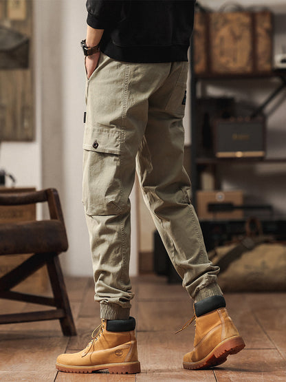 Pantalones cargo jogger de cintura elástica para hombre