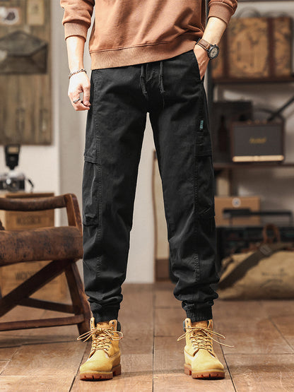 Pantalones cargo jogger de cintura elástica para hombre