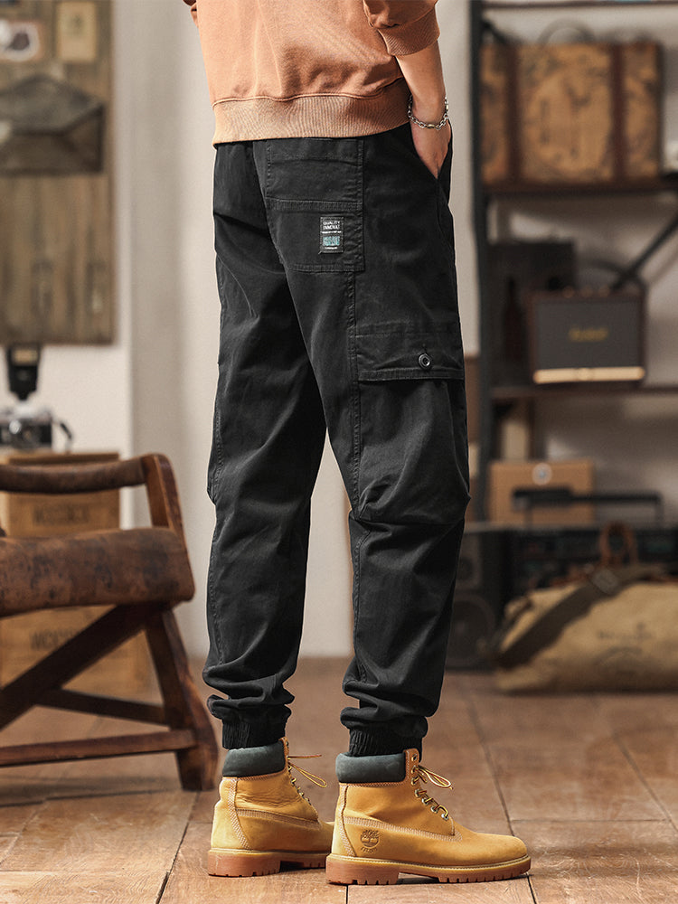 Pantalones cargo jogger de cintura elástica para hombre