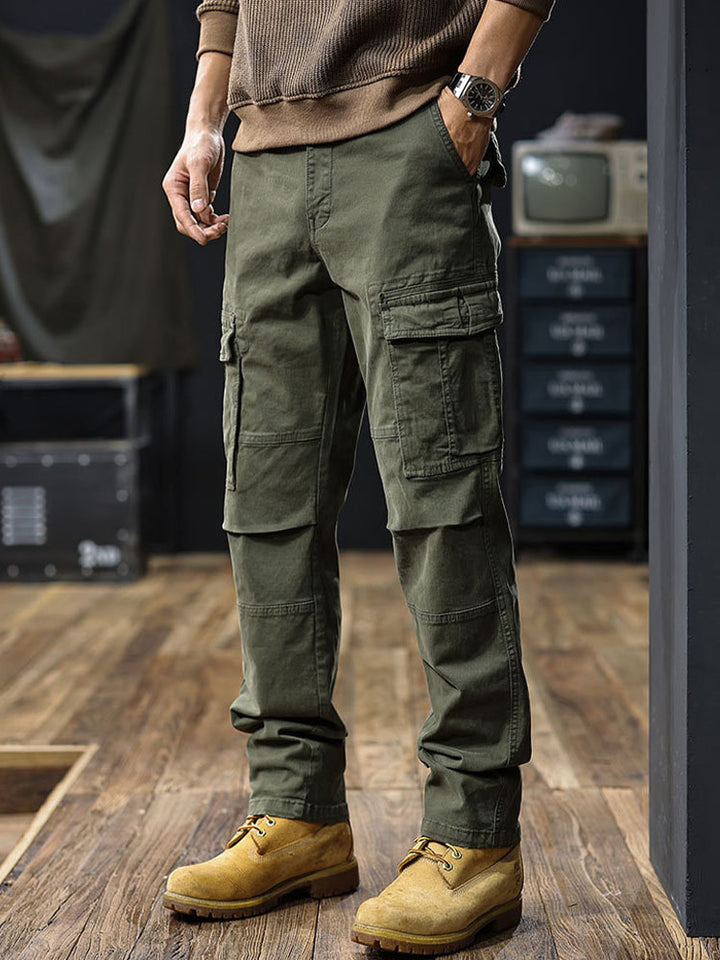 Herren Straight‑Fit Cargohose mit Mehreren Taschen