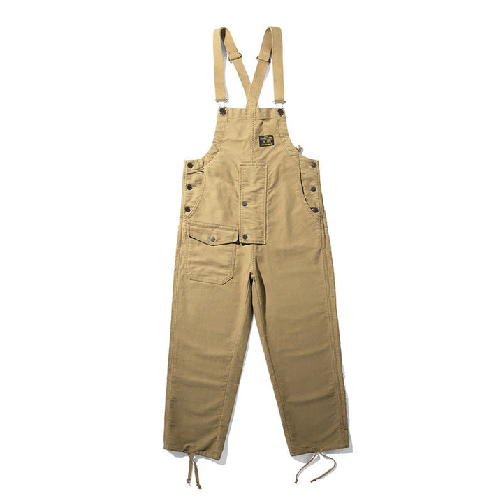 Damen-Latzhose aus Moleskin mit Kordelzug