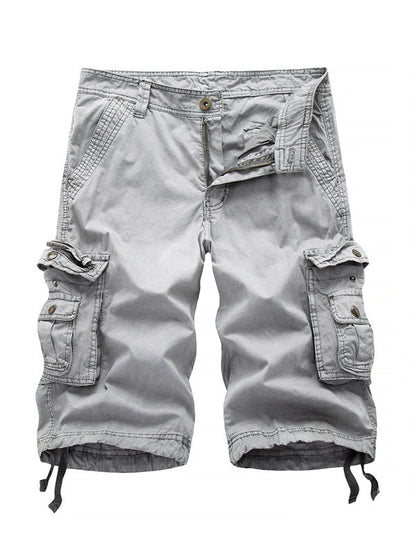 Big Pockets Twill Bermuda Cargo Shorts