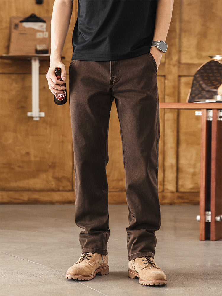 Herren Gerade Jeans, klassische Freizeithose mit bequemem Schnitt