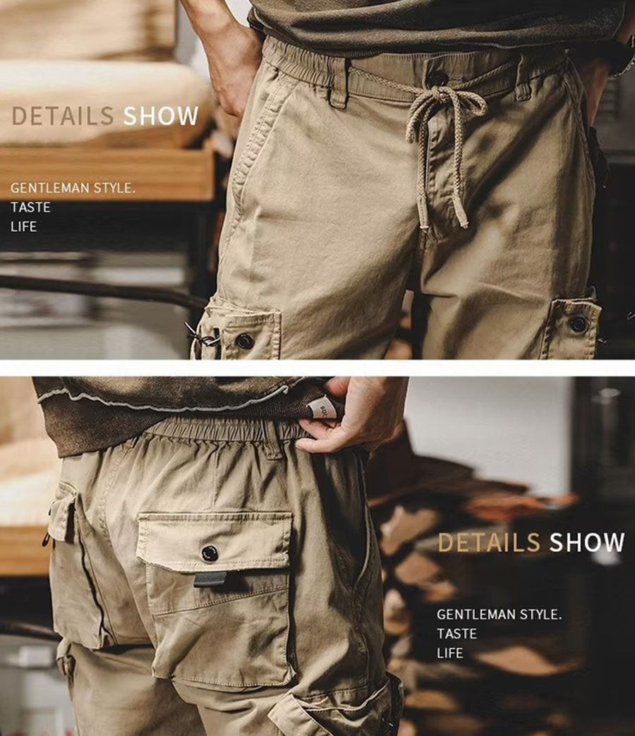 Herren-Cargohose aus Baumwoll-Stretch mit vielen Taschen