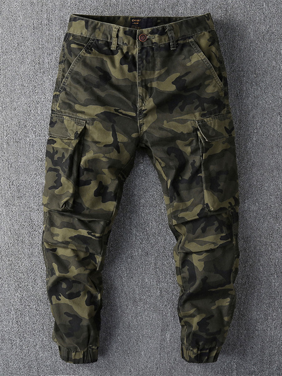 Herren-Cargohose im Camouflage-Look