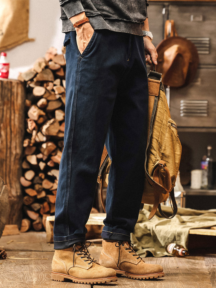 Herren entspannte Gerade Hose
