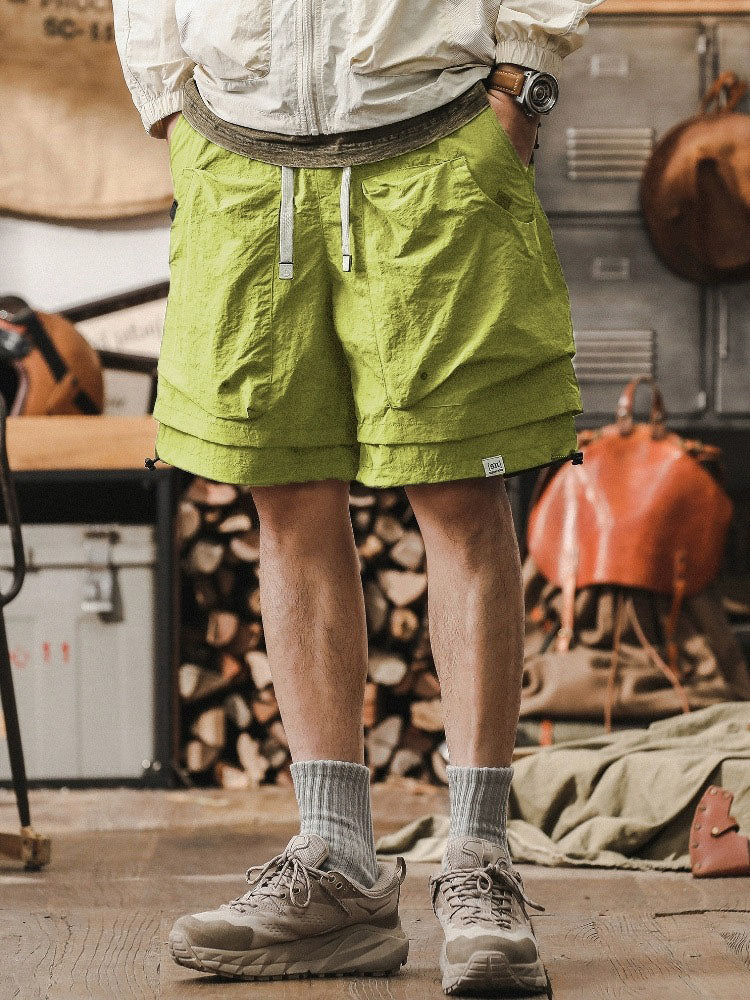 Doppellagige, schnelltrocknende Outdoor-Cargoshorts für Herren