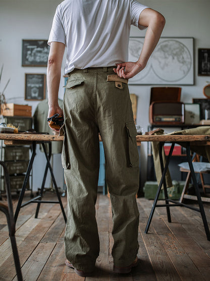 Reproduktion einer M-47 Fischgrät-Twillhose der französischen Armee