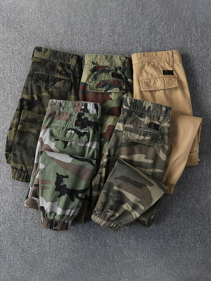 Herren-Cargohose im Camouflage-Look