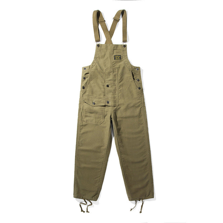 Damen-Latzhose aus Moleskin mit Kordelzug