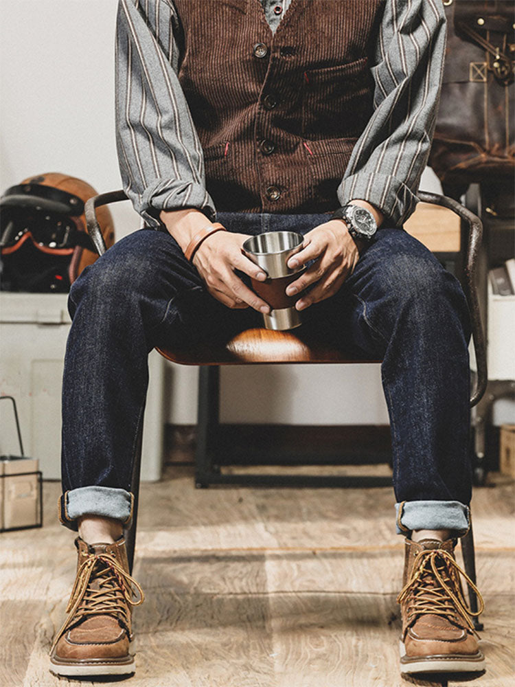 Herren Vintage Tapered Jeans