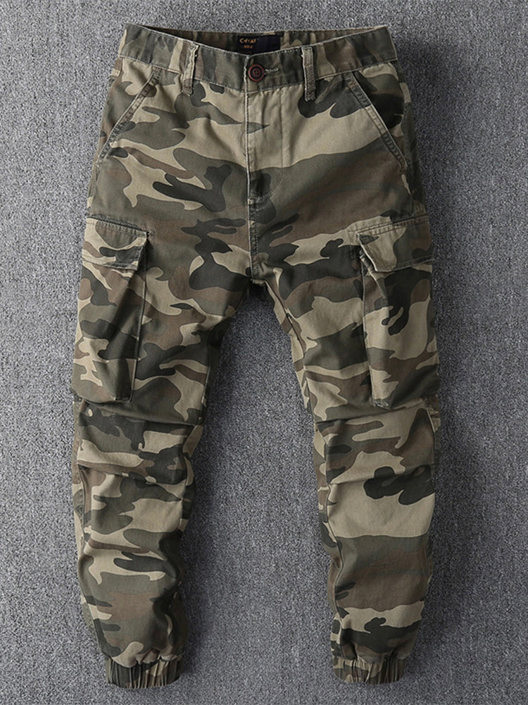 Herren-Cargohose im Camouflage-Look
