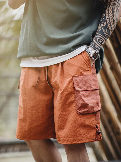 Herren Leichte Cargo‑Shorts mit Kontrasttaschen
