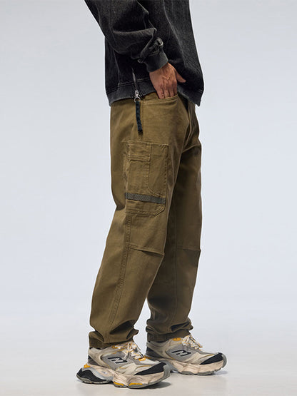 Herren Robuste Mehrtaschen Straight Cargohose