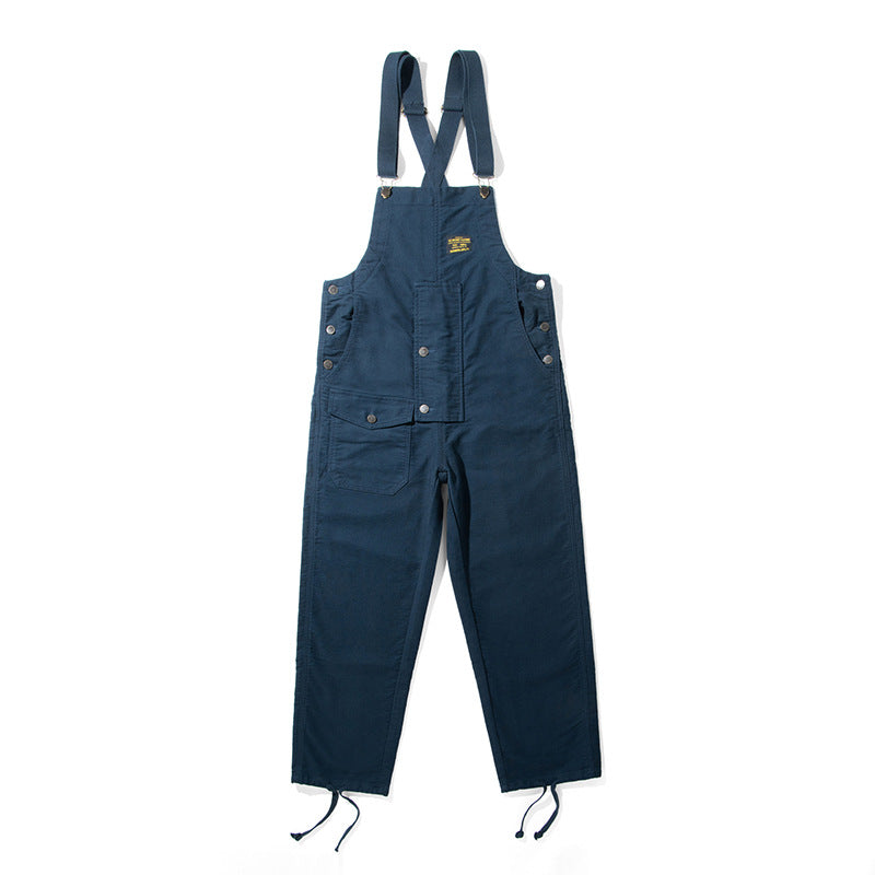 Damen-Latzhose aus Moleskin mit Kordelzug