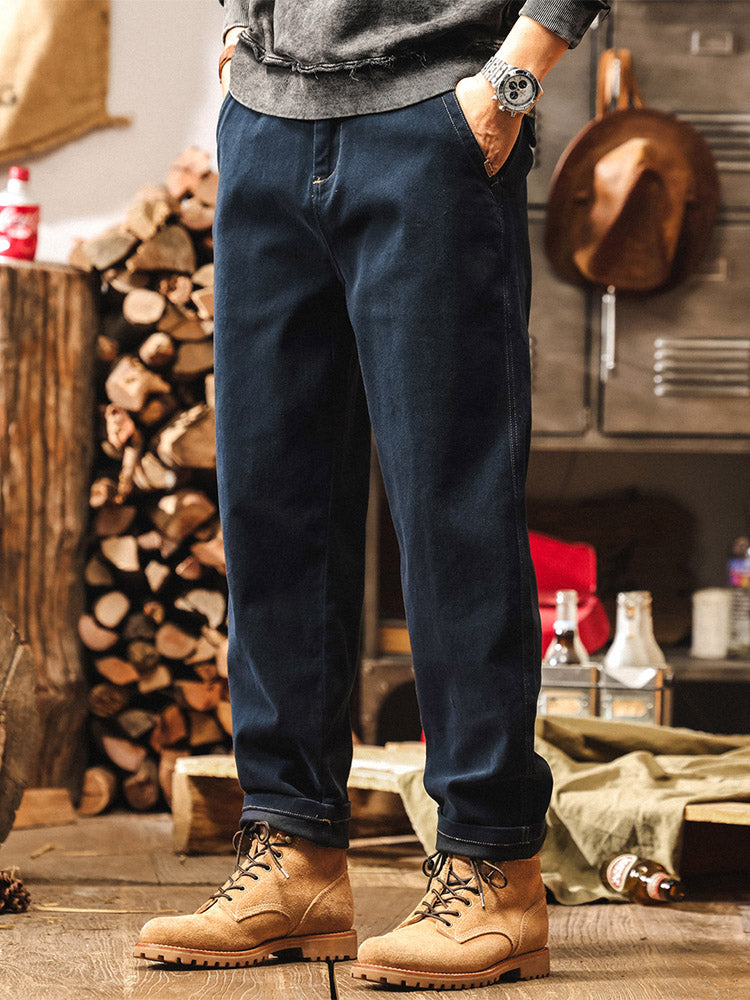 Herren entspannte Gerade Hose
