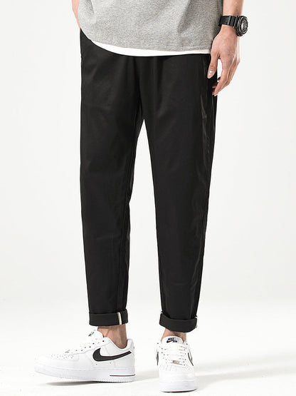 Pantaloni casual da uomo a taglio corto e vestibilità comoda