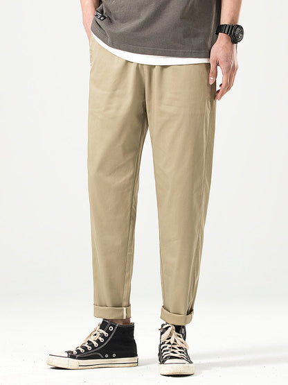 Pantaloni casual da uomo a taglio corto e vestibilità comoda