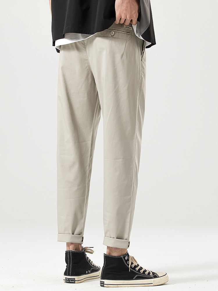 Pantaloni casual da uomo a taglio corto e vestibilità comoda