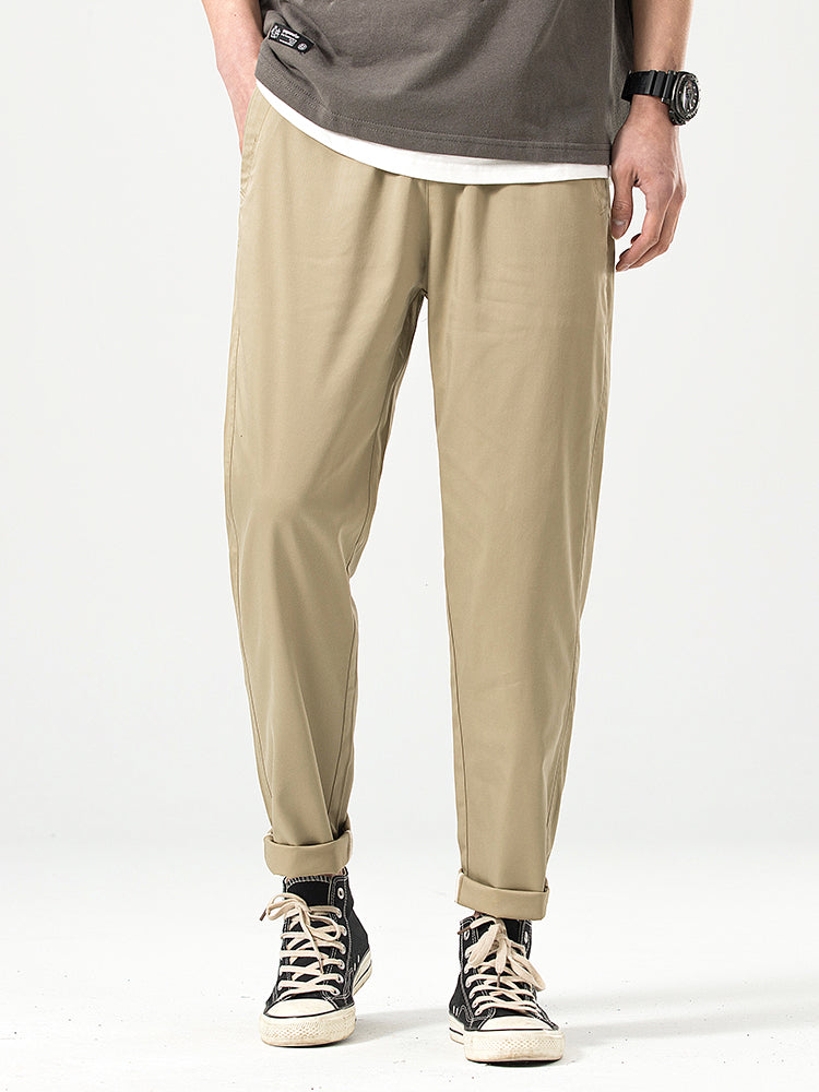 Pantaloni casual da uomo a taglio corto e vestibilità comoda