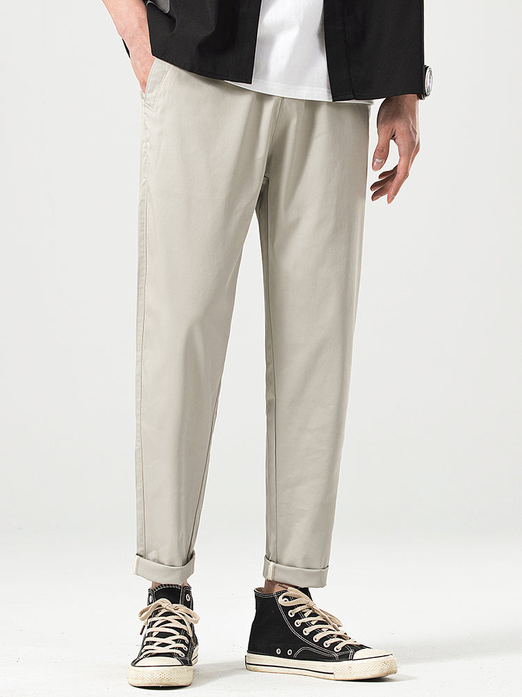 Pantaloni casual da uomo a taglio corto e vestibilità comoda