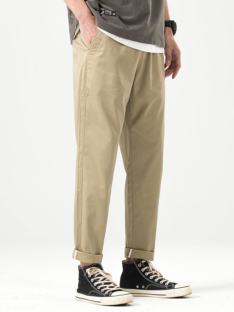 Pantaloni casual da uomo a taglio corto e vestibilità comoda