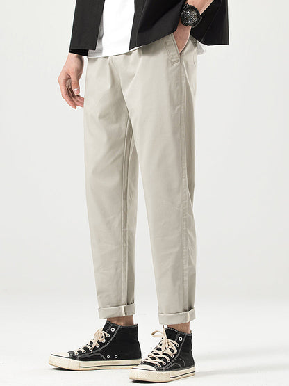 Pantaloni casual da uomo a taglio corto e vestibilità comoda