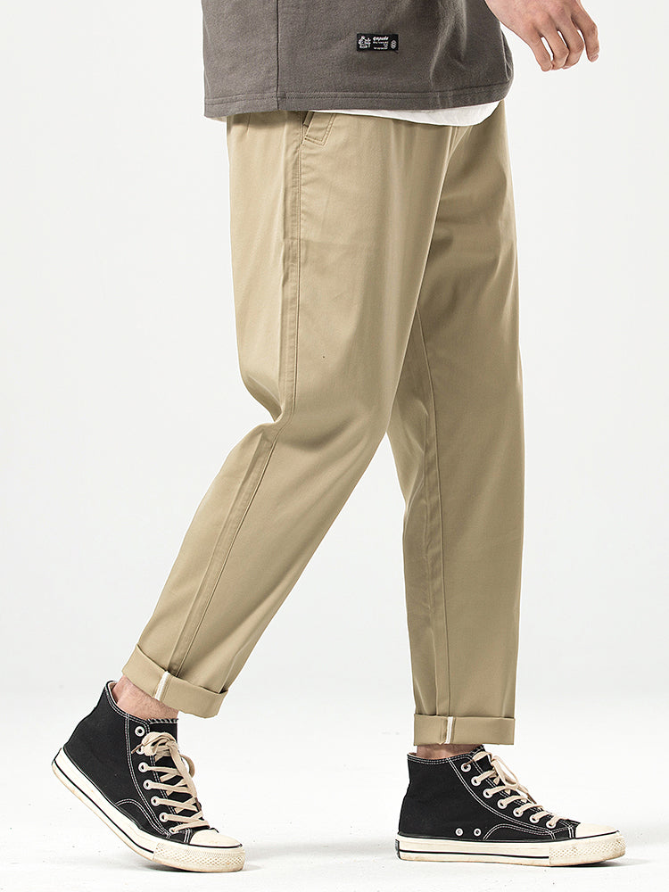 Pantaloni casual da uomo a taglio corto e vestibilità comoda