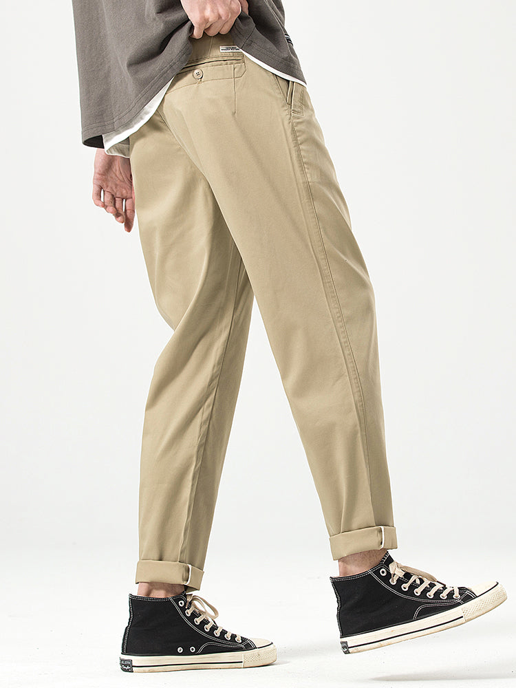 Pantaloni casual da uomo a taglio corto e vestibilità comoda
