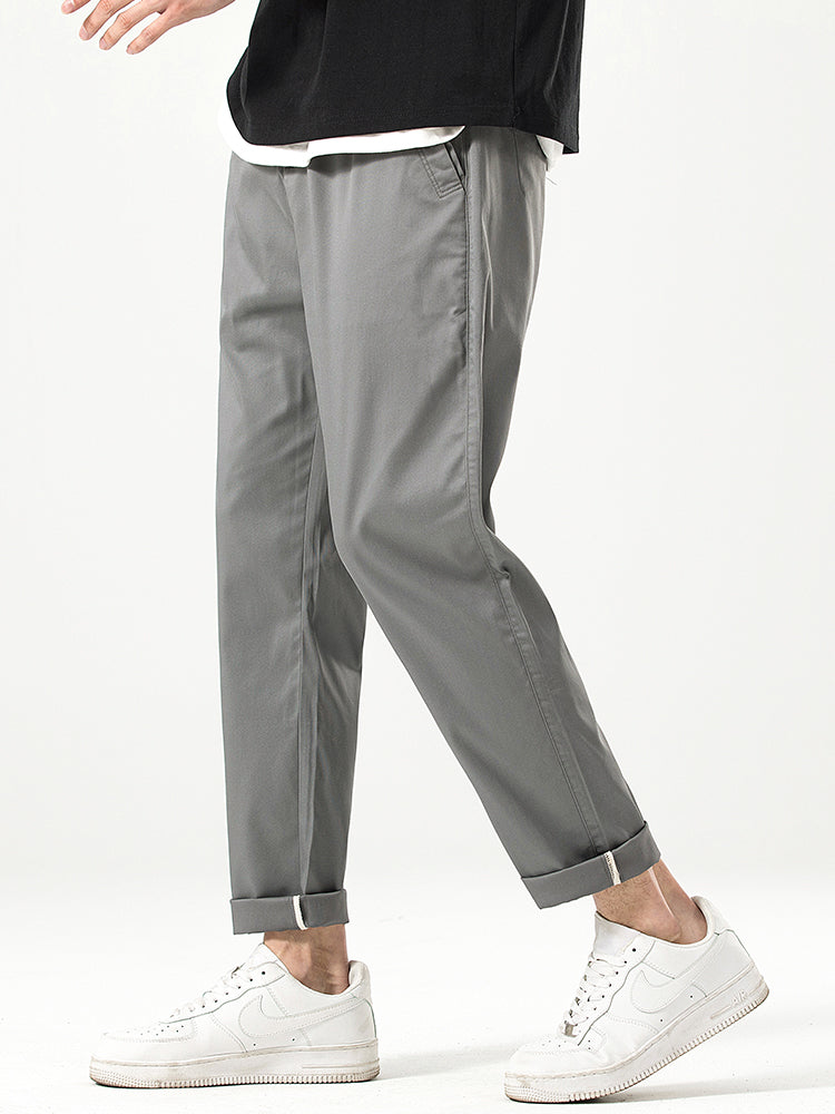 Pantaloni casual da uomo a taglio corto e vestibilità comoda