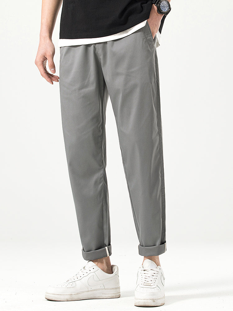 Pantaloni casual da uomo a taglio corto e vestibilità comoda