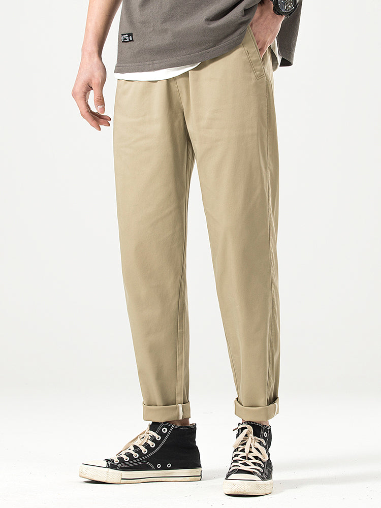 Pantaloni casual da uomo a taglio corto e vestibilità comoda