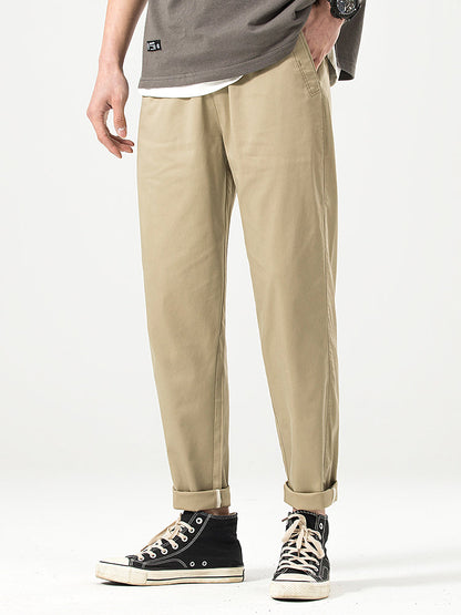Pantaloni casual da uomo a taglio corto e vestibilità comoda