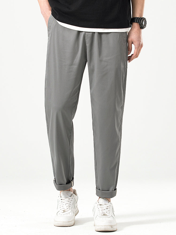 Pantaloni casual da uomo a taglio corto e vestibilità comoda