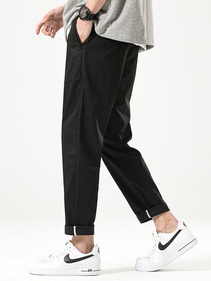 Pantaloni casual da uomo a taglio corto e vestibilità comoda