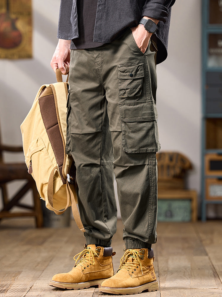 Taktische Cargo-Jogginghose für Herren mit mehreren Lagen und Taschen